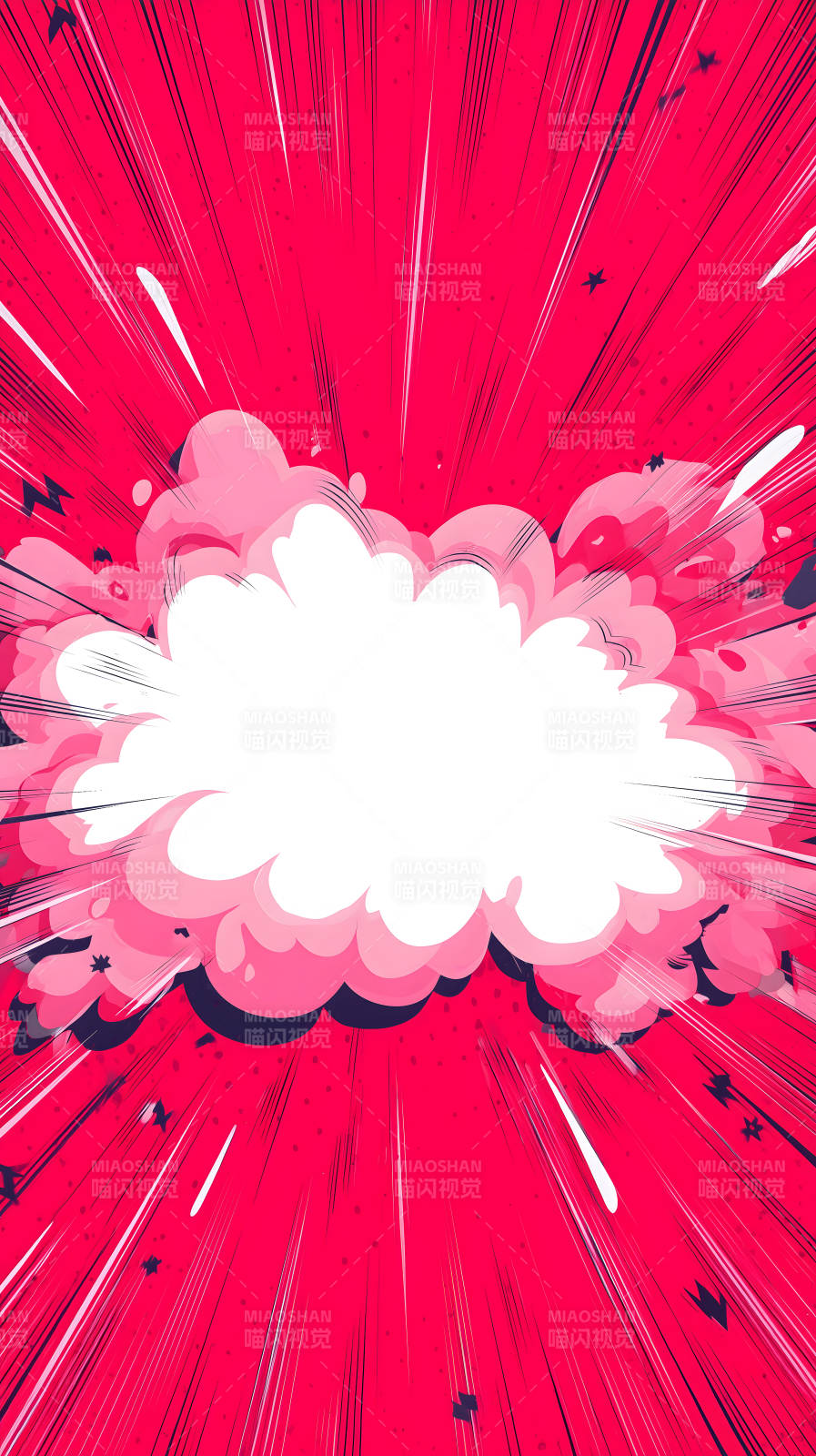 漫画爆炸场景图片