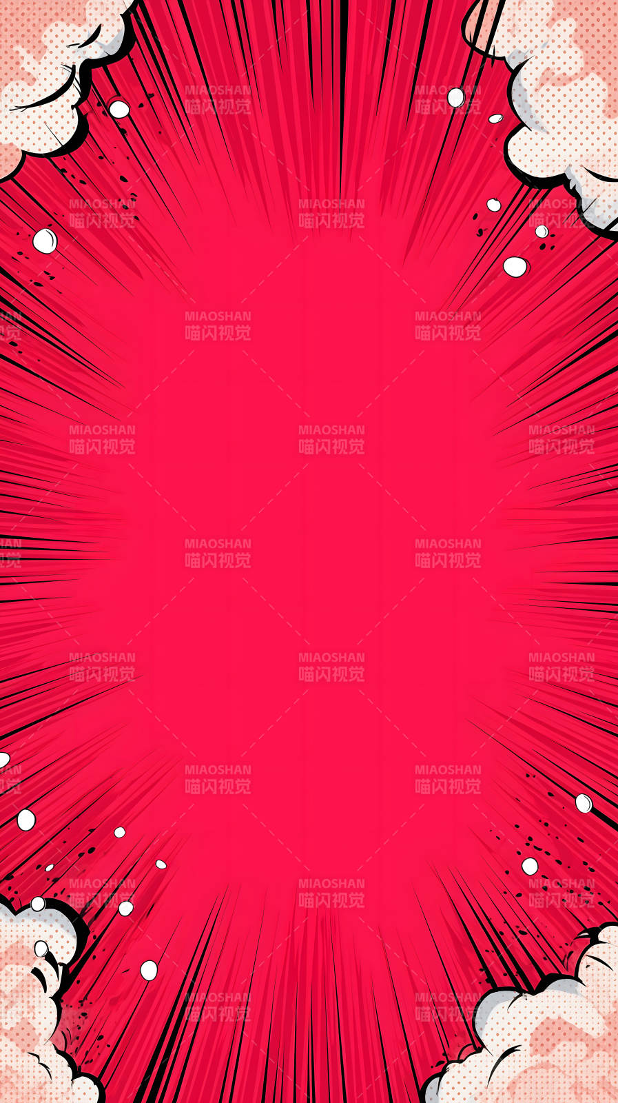 漫画背景红图片