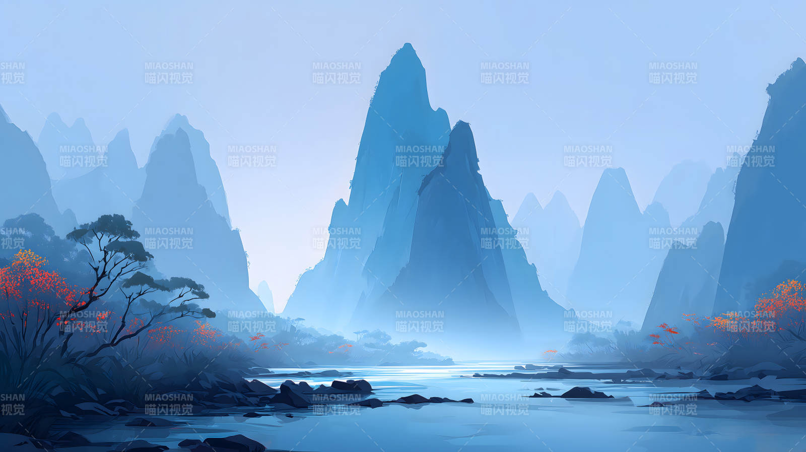 山水风光静谧之美图片