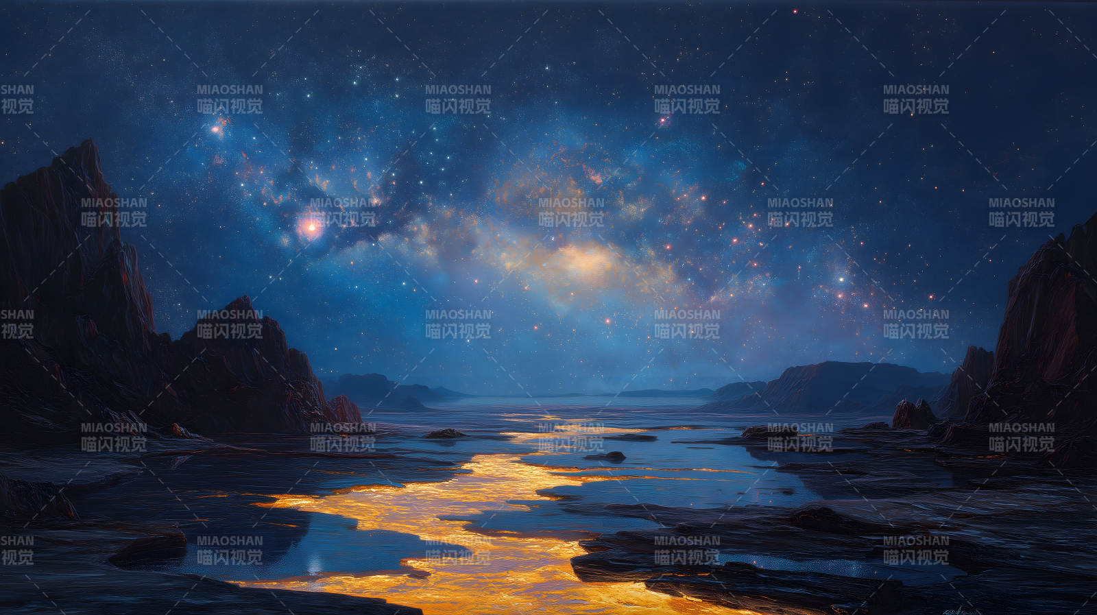 星河夜色地貌图片