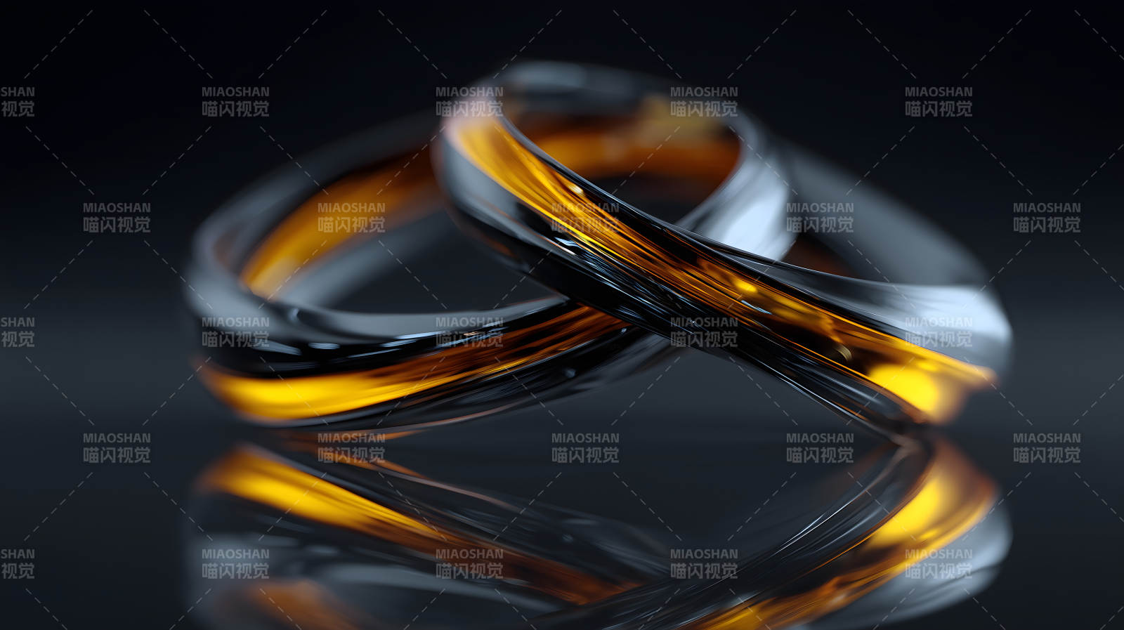 抽象金属环图片