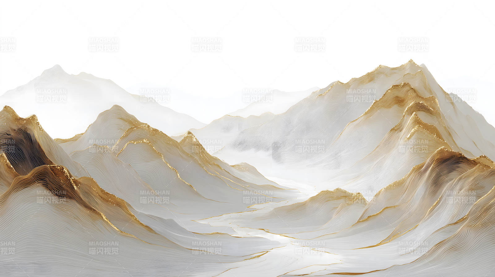 金色山脉的宁静图片