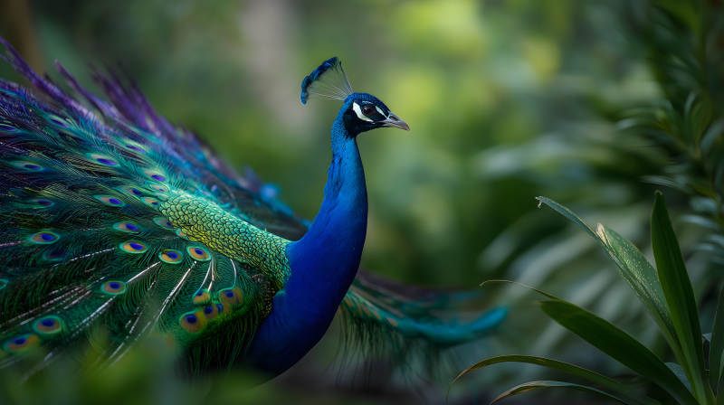 孔雀美丽图景图片