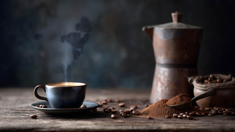 咖啡的静物图片