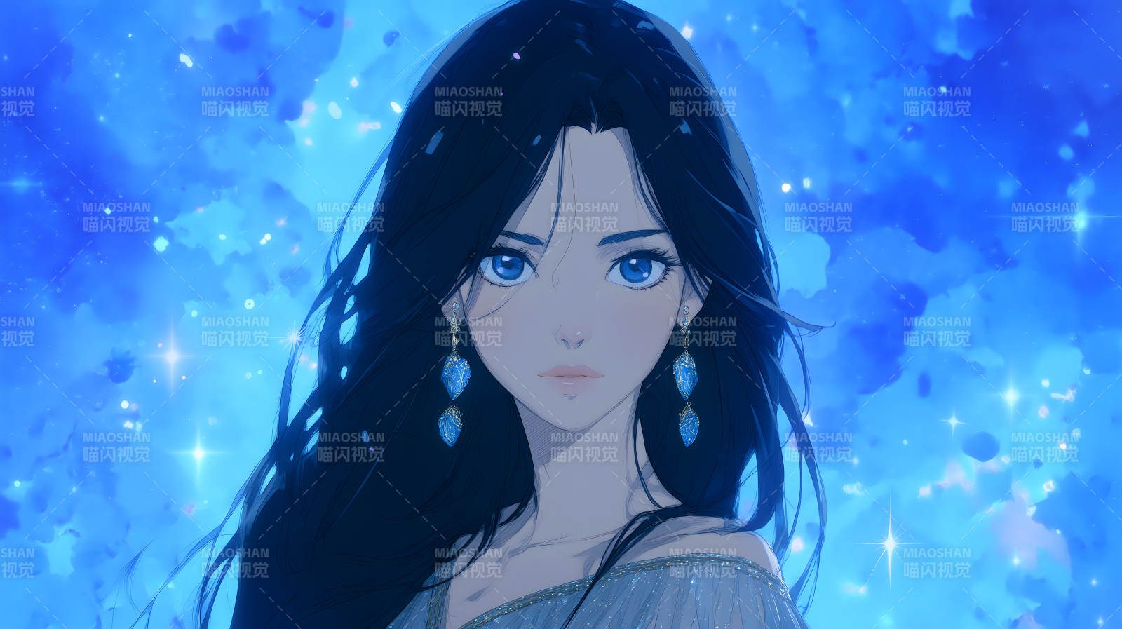 美人星空魅影图片