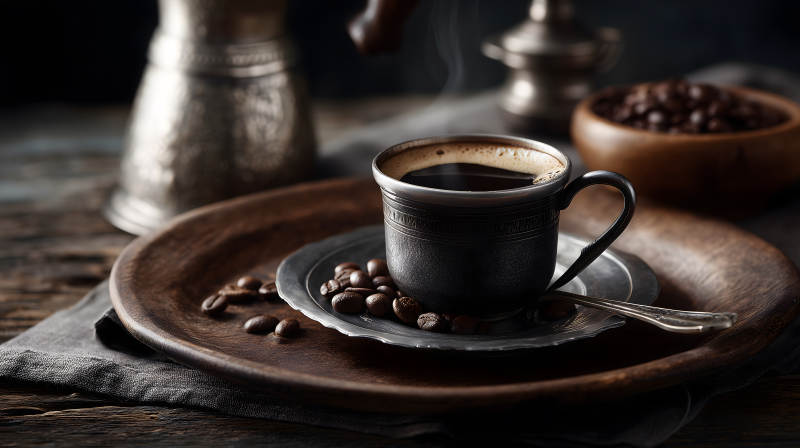 咖啡与豆子共赏图片