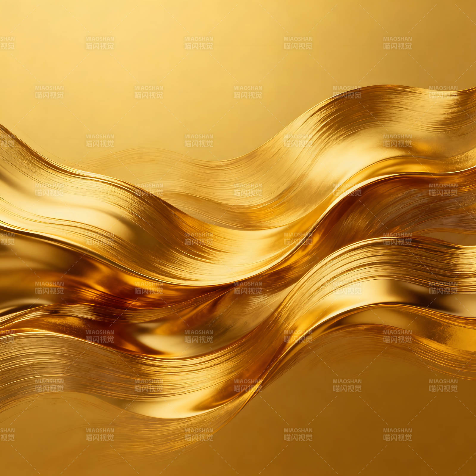 金色波浪纹理图片