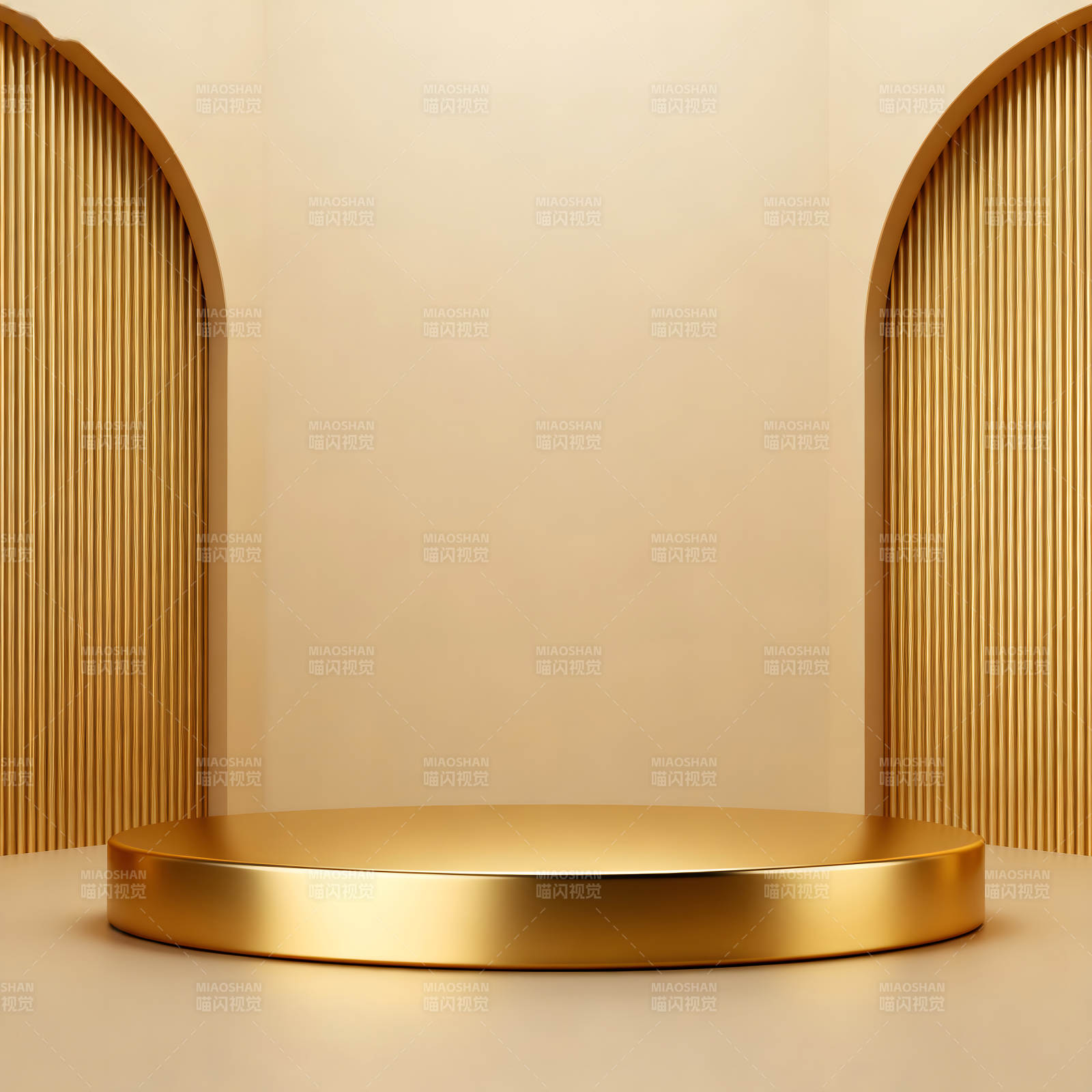 金色舞台展示产品背景图图片