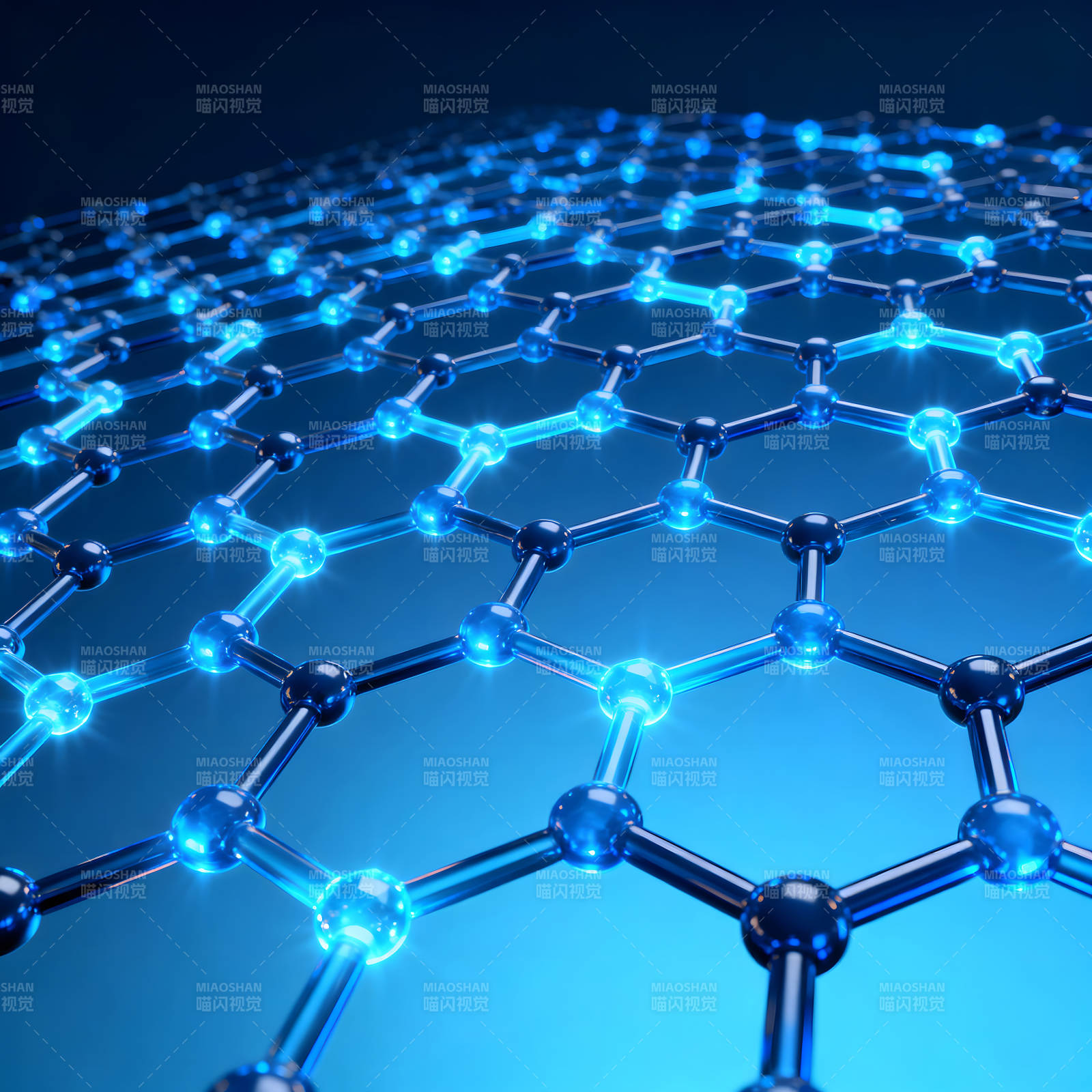发光纳米结构排列图科技感十足图片