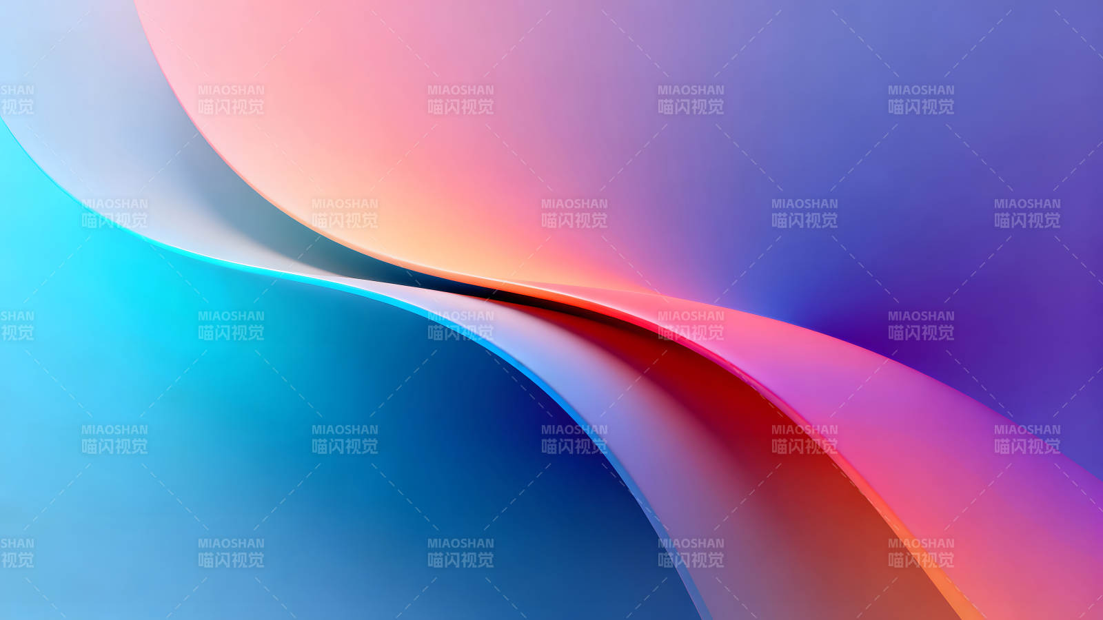 抽象曲线色彩绚丽的背景图片