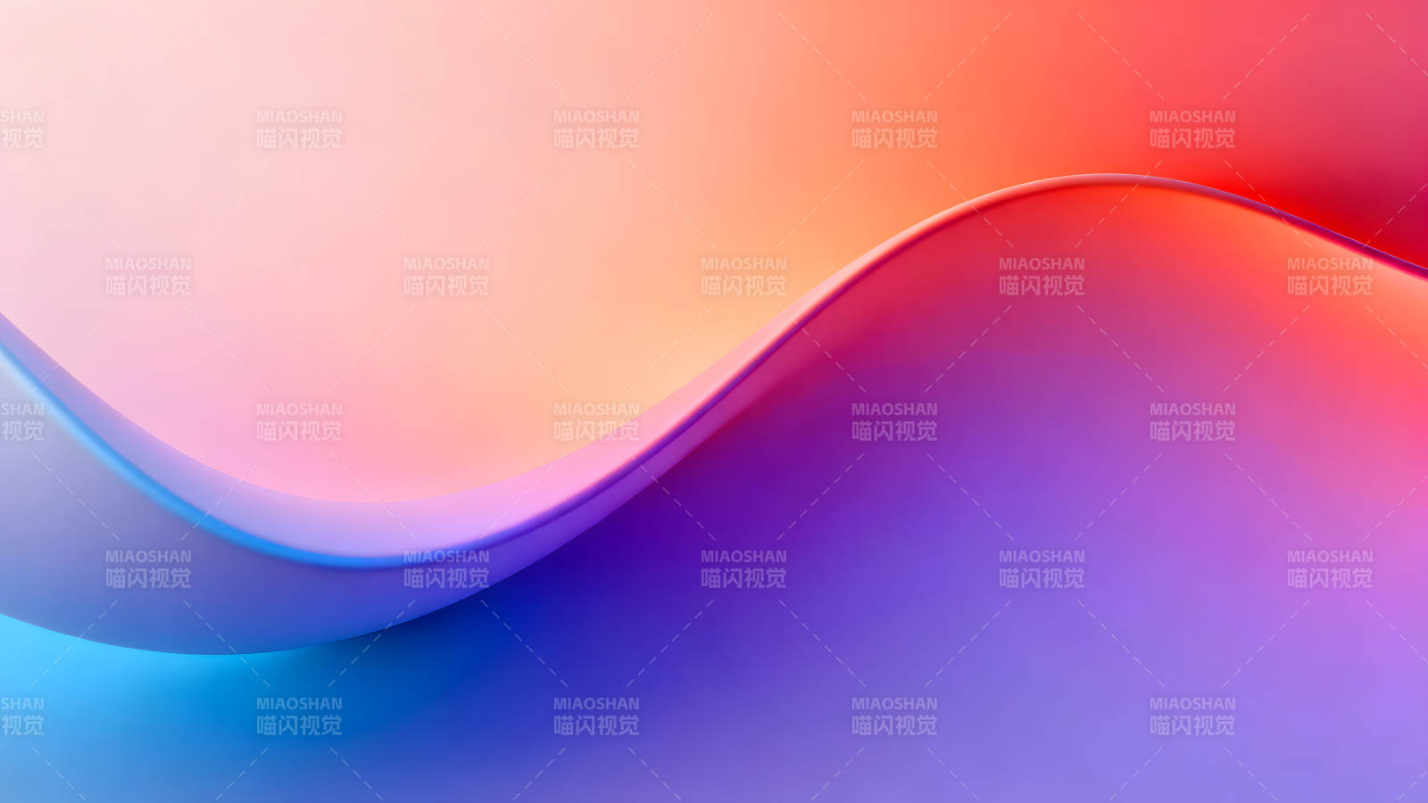 抽象色彩的波浪渐变背景图片