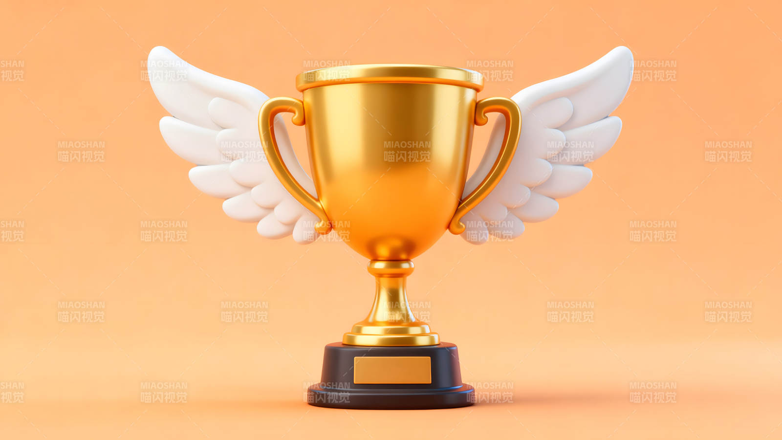 金色奖杯生动展示胜利图片