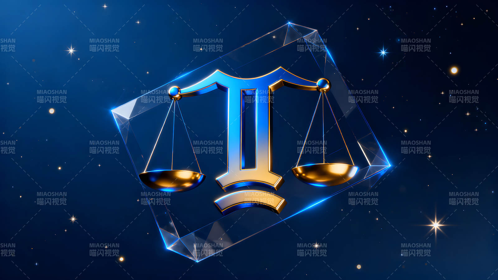 天秤座星座设计唯美深邃图片