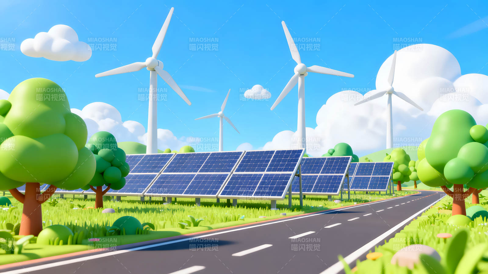 环保能源风光无限图片