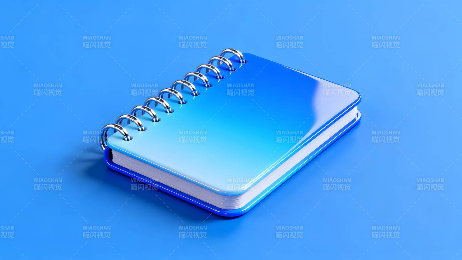 蓝色的笔记本与背景图片