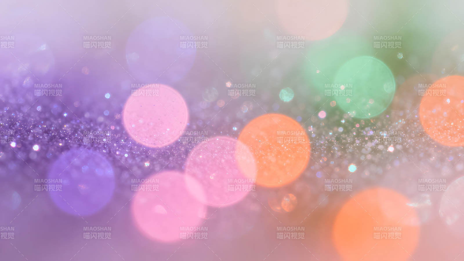 梦幻般的彩色光晕与闪光图片