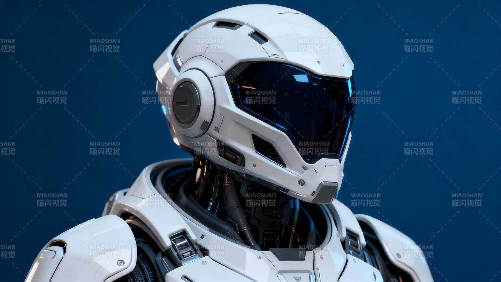 未来战士头盔细节特写图片
