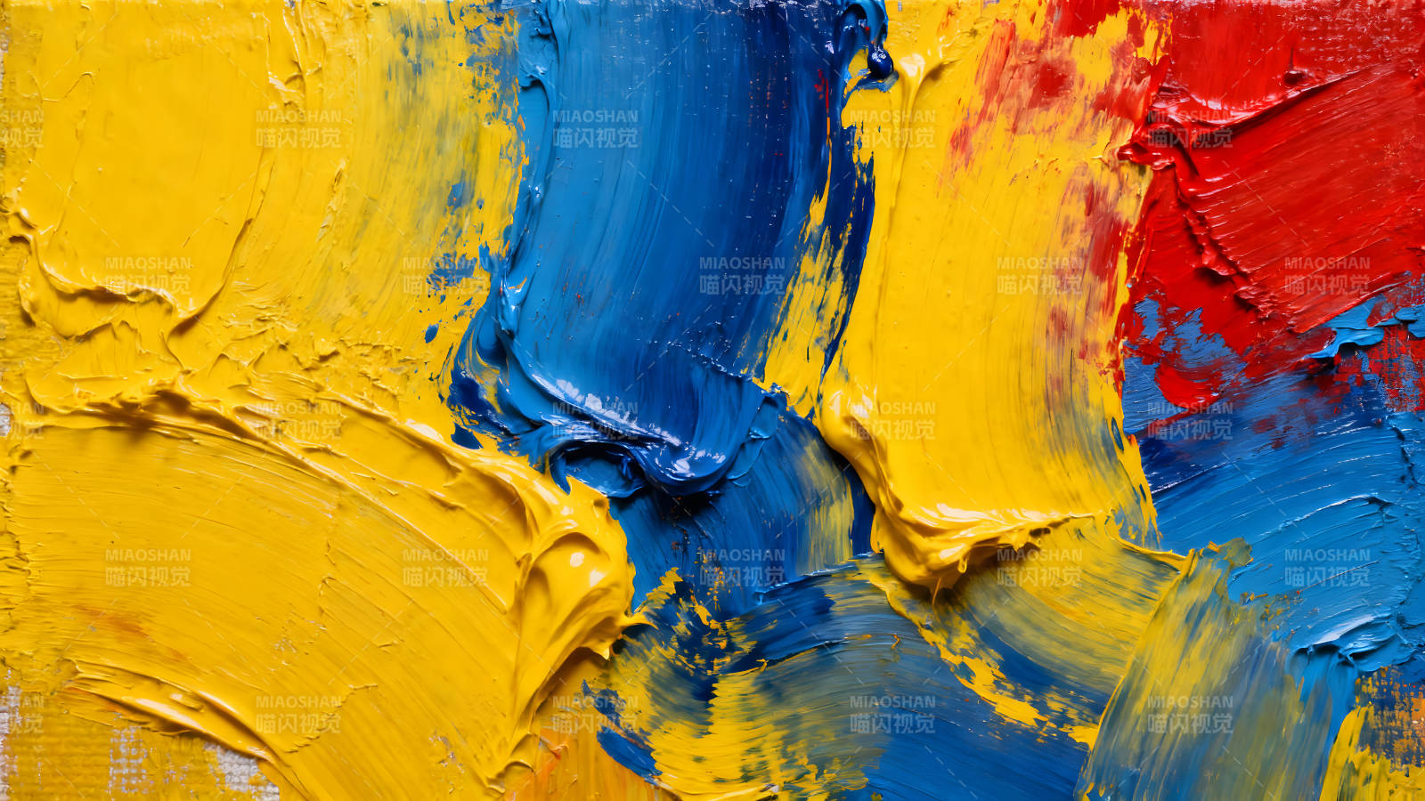抽象绘画鲜艳色彩肌理图片