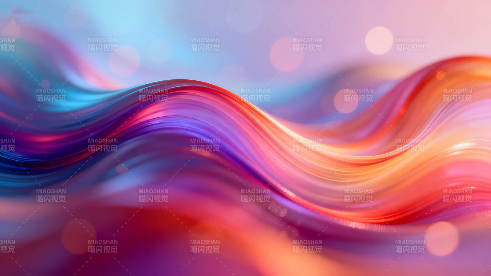 彩色光线流淌背景图片