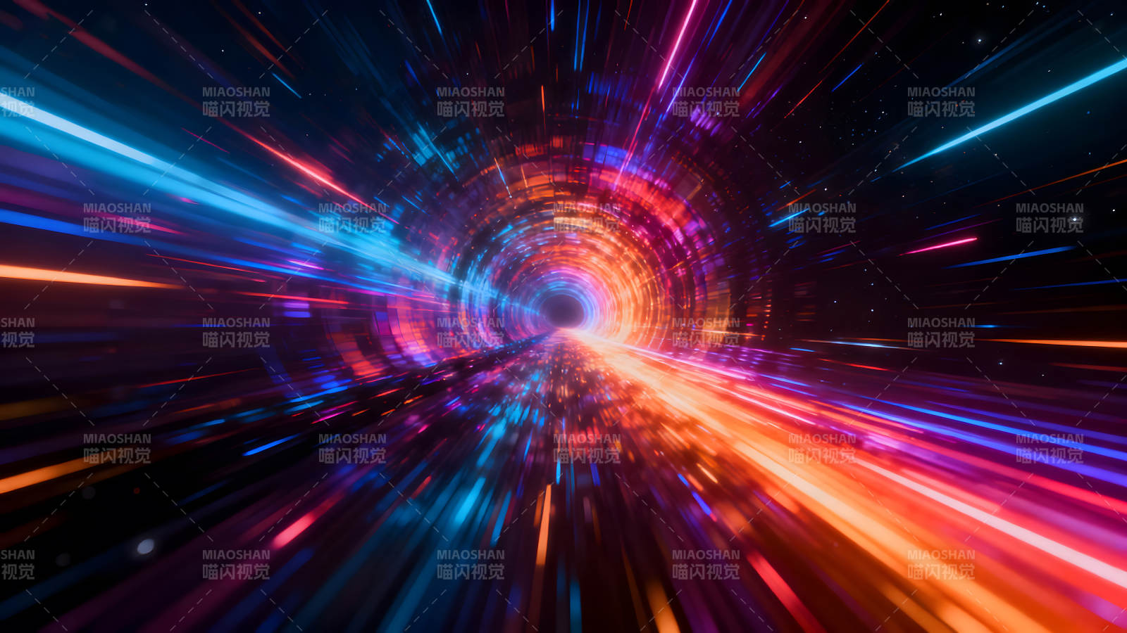 隧道光影穿梭科幻空间视觉效果图片