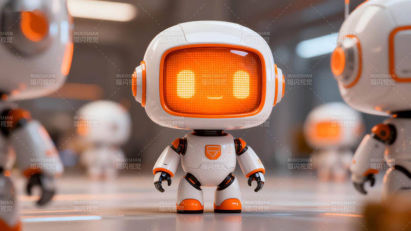 可爱机器人集体亮相图片