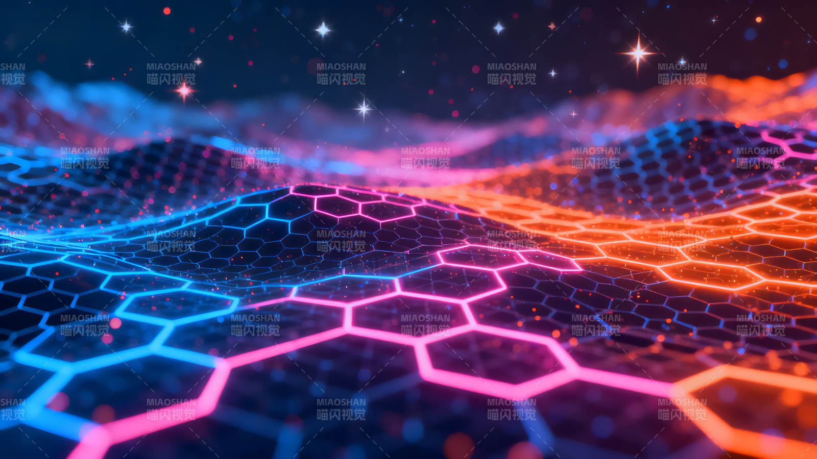 未来科技感蜂窝结构图片