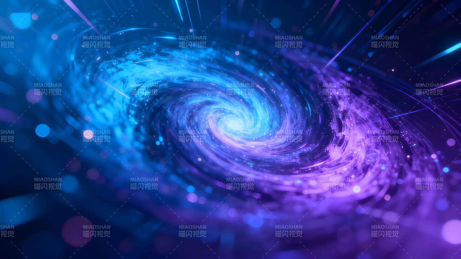 蓝色漩涡星云宇宙空间图片