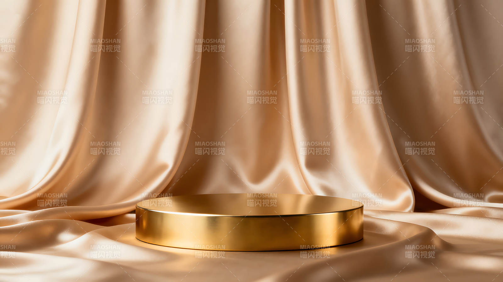金色舞台背景与展示台图片