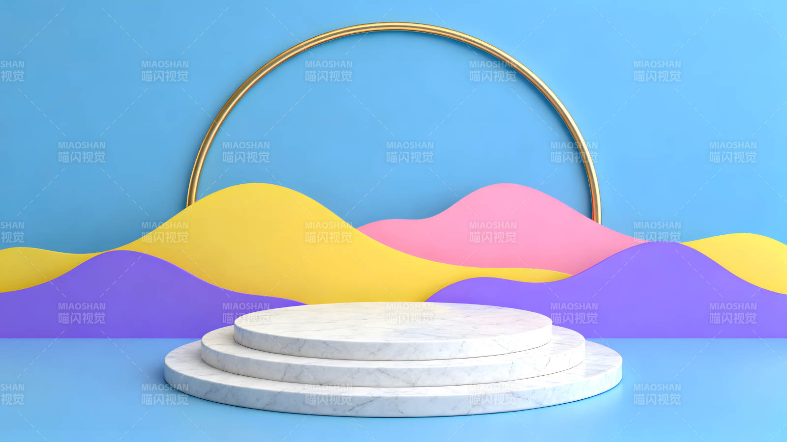 抽象背景与大理石展示台图片