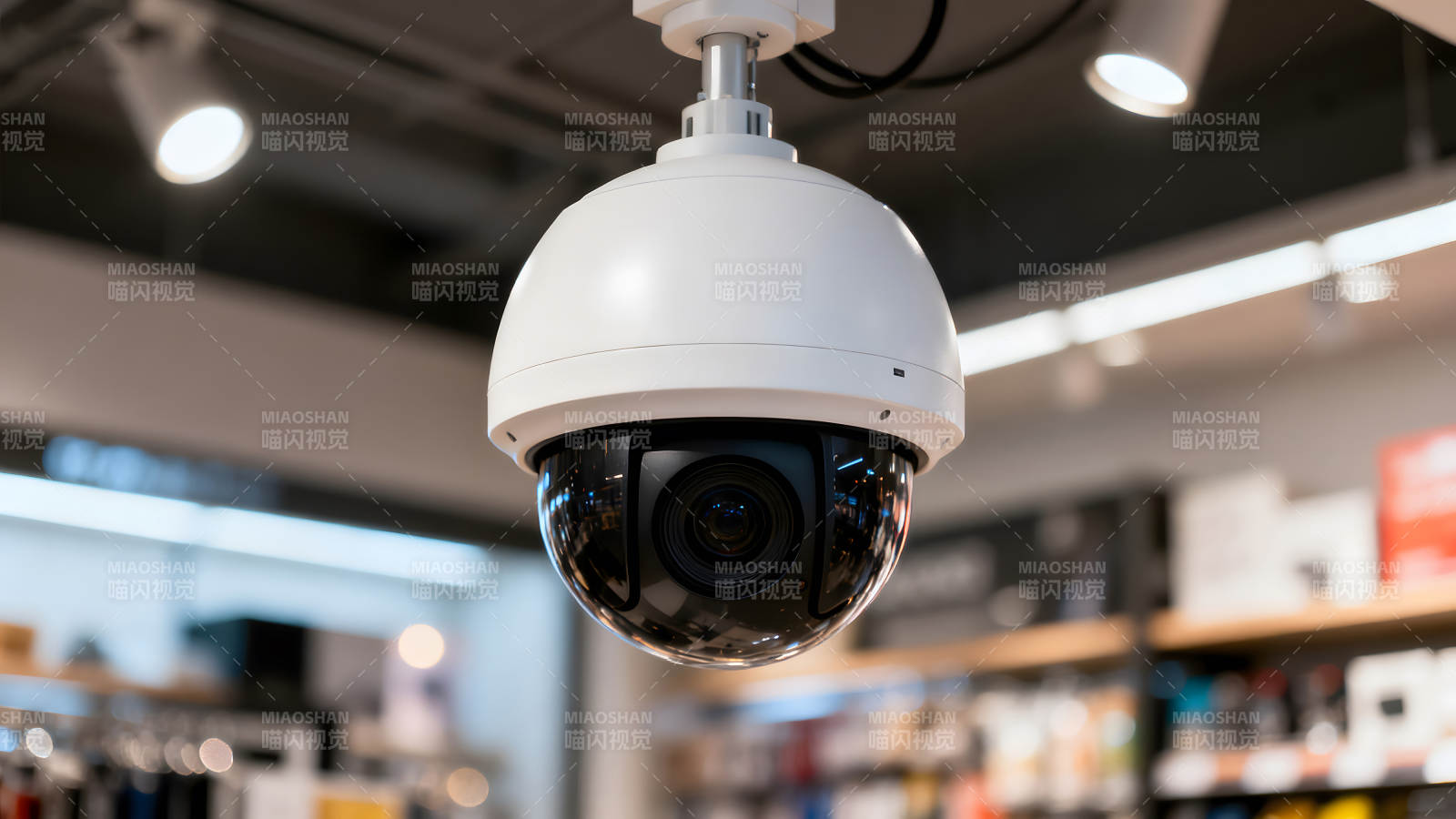 商场内监控摄像头特写镜头图片