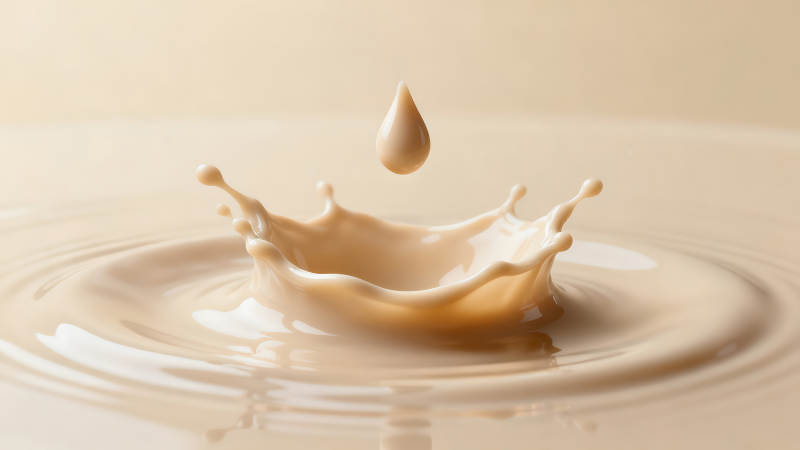 牛奶水滴溅起形态图片