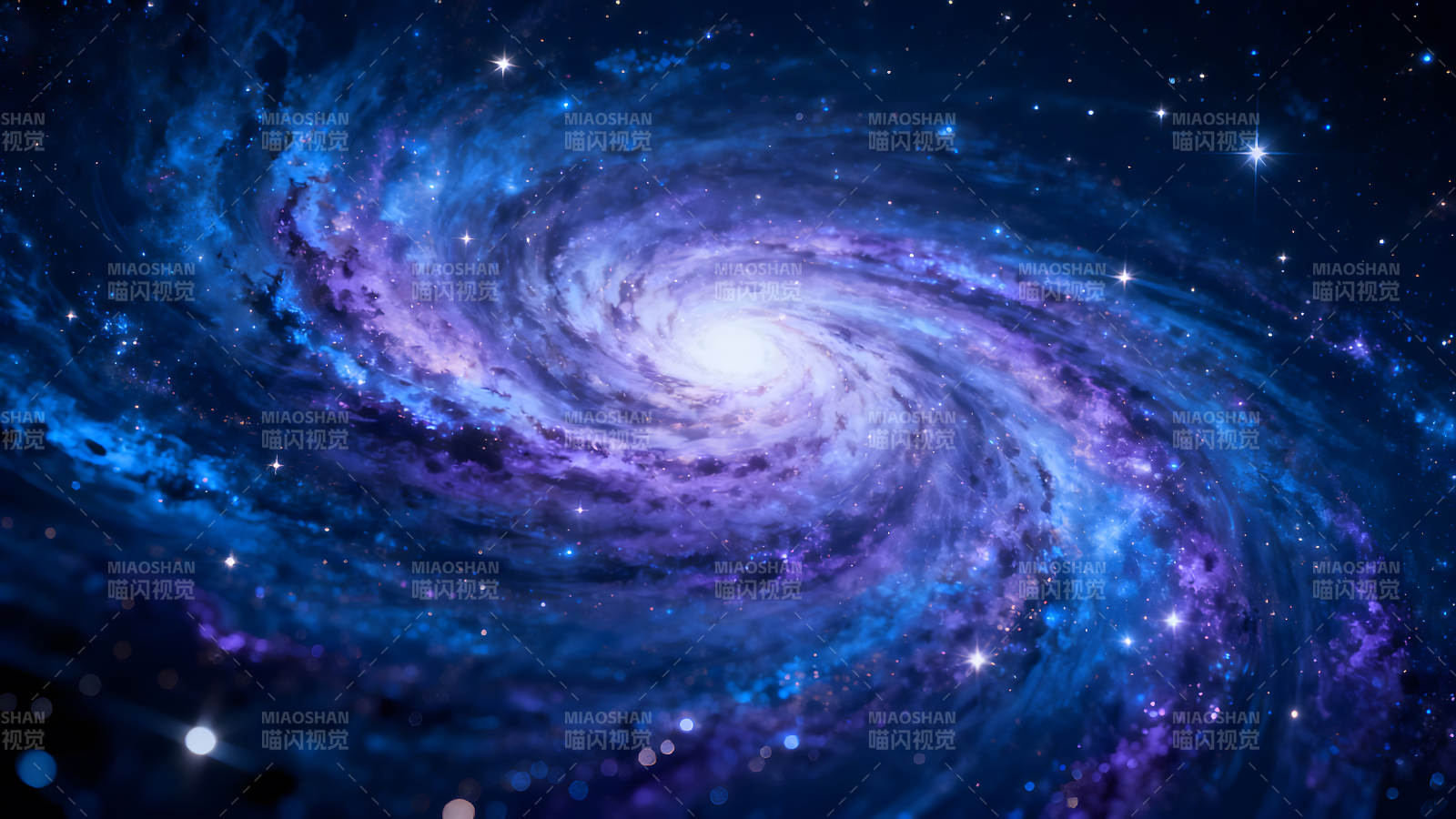 壮丽的宇宙螺旋星系图图片