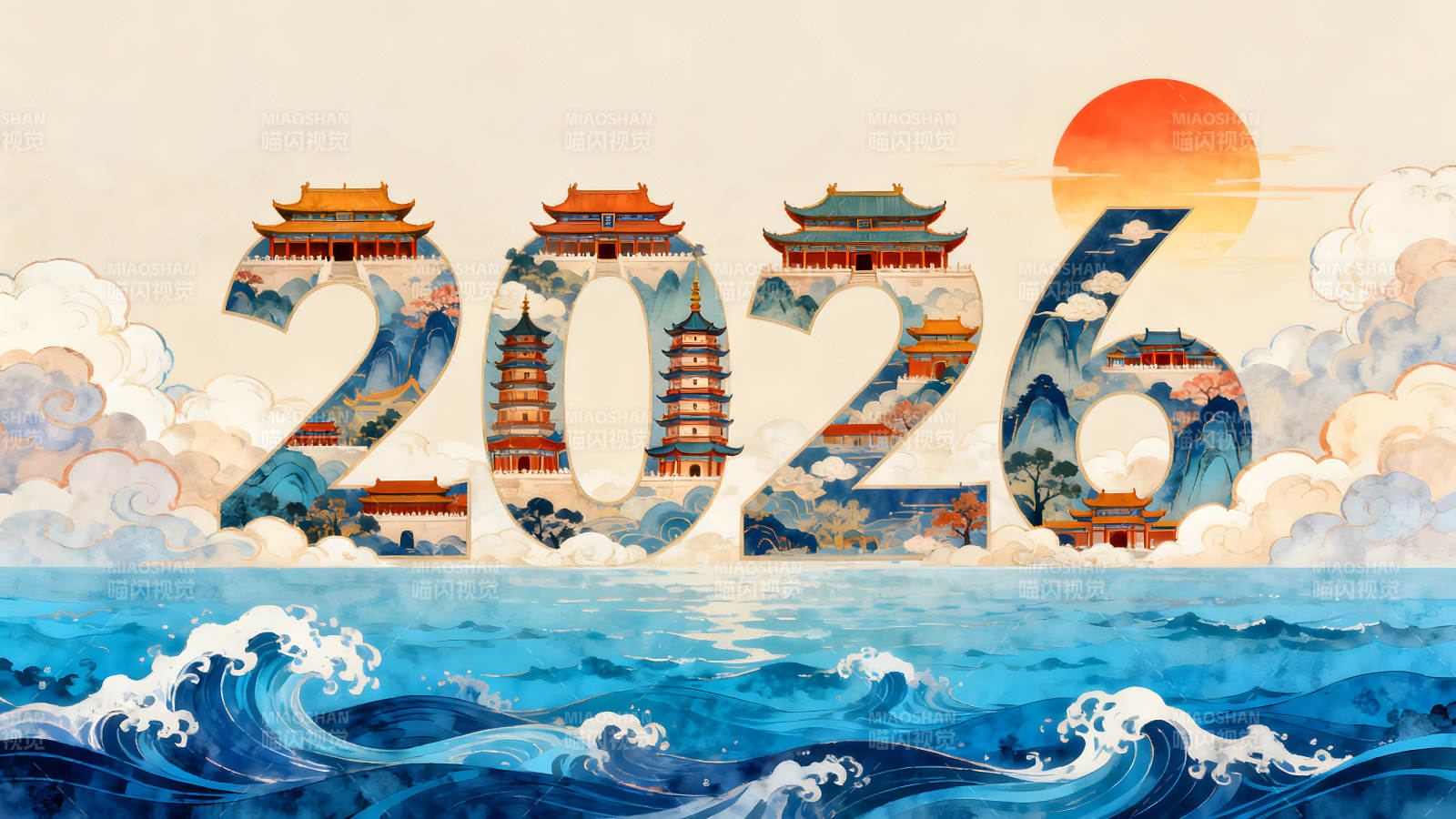 2026年新年庆祝图景图片