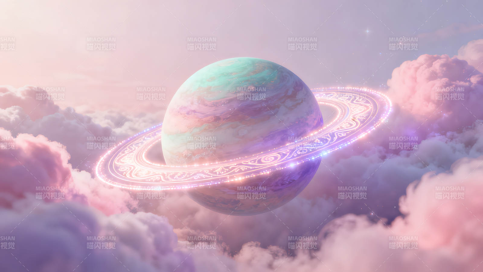 梦幻星球漂浮云海梦幻世界图片