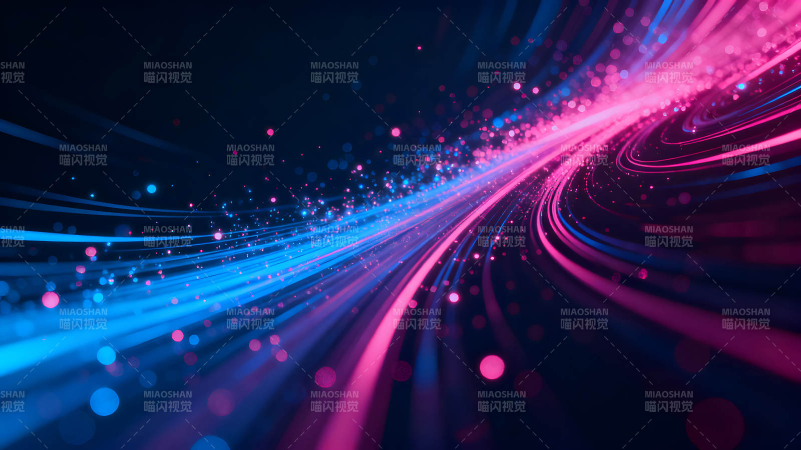 霓虹光束流动抽象背景图片