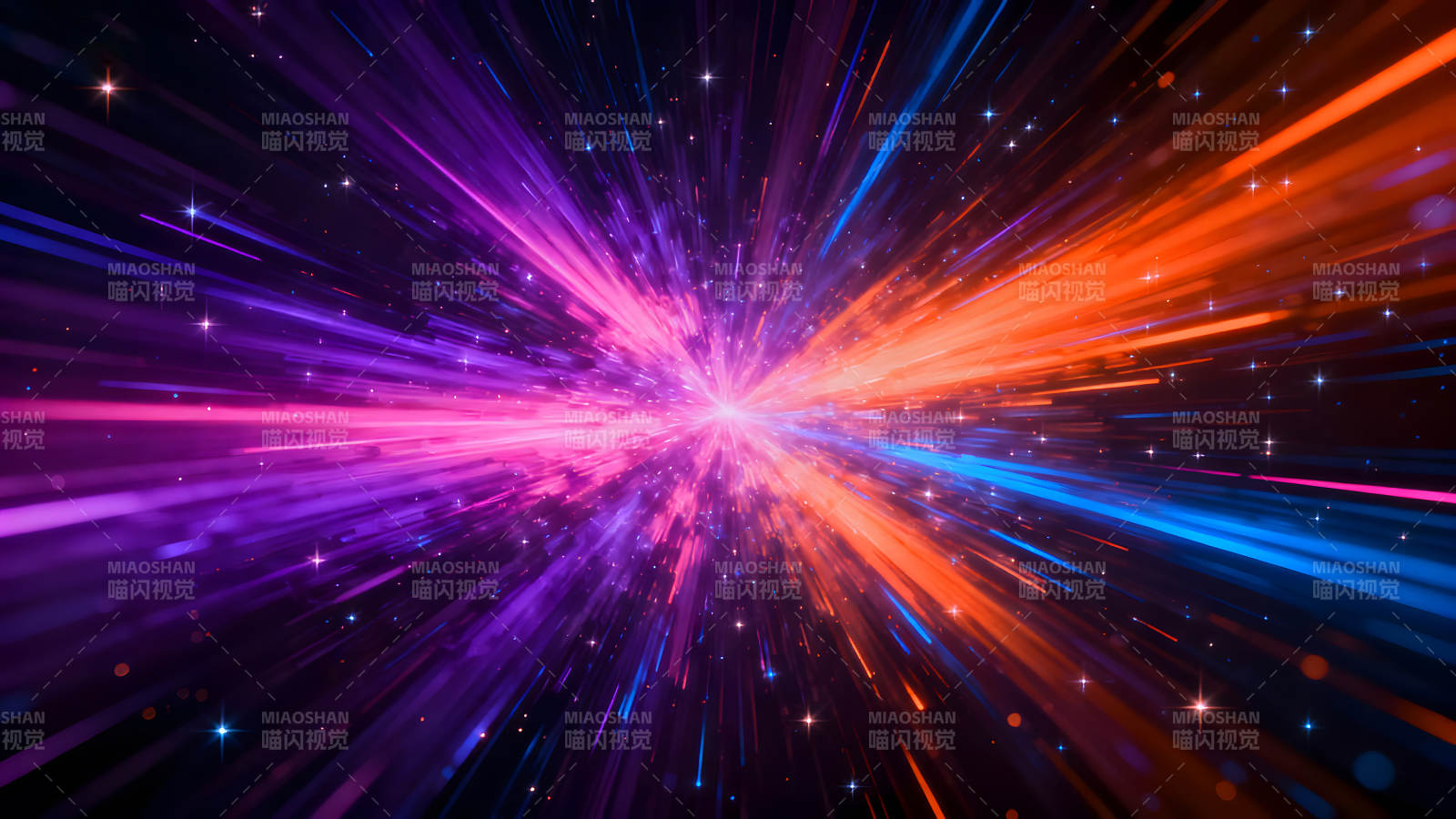 宇宙爆发绚烂光芒图片