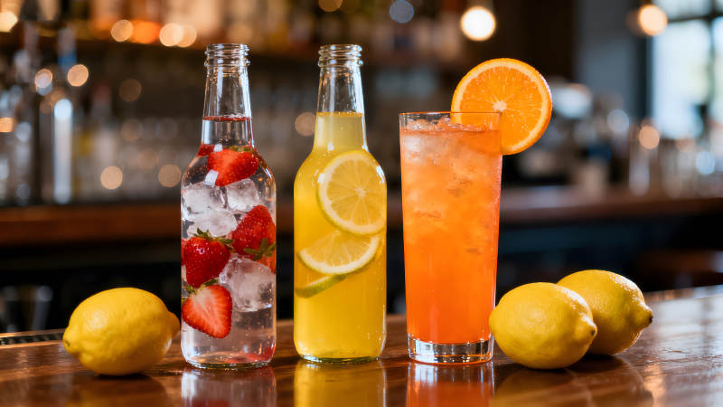 色彩鲜艳的饮品组合图片