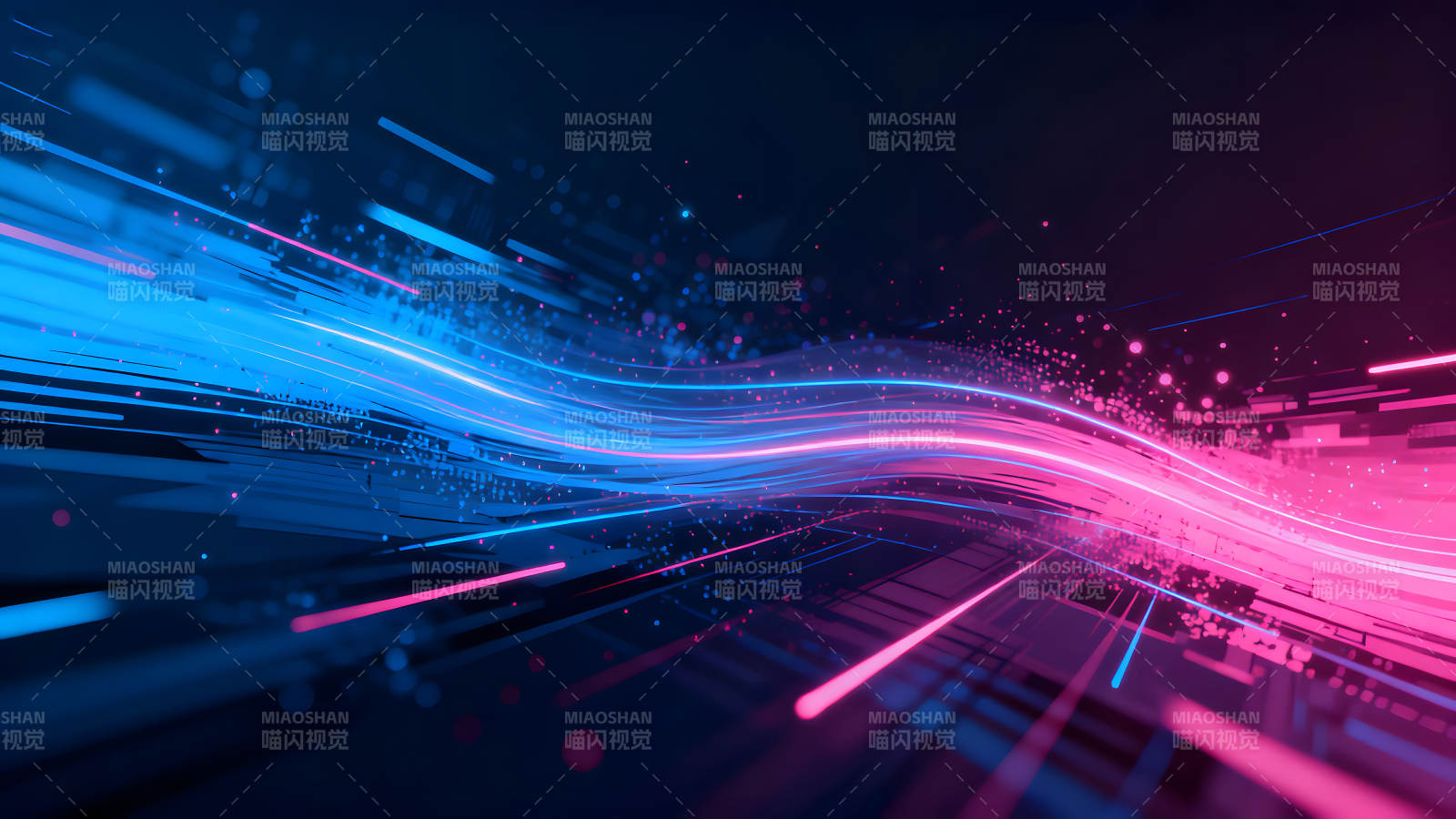 绚丽光线流动科技感十足图片