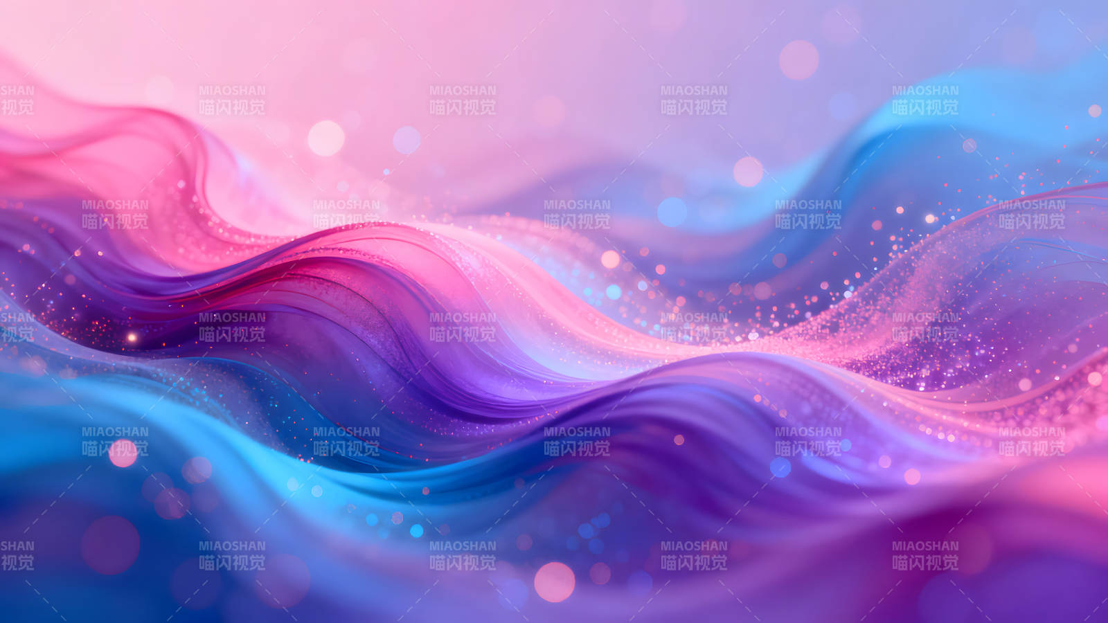 梦幻色彩的抽象波浪背景图片