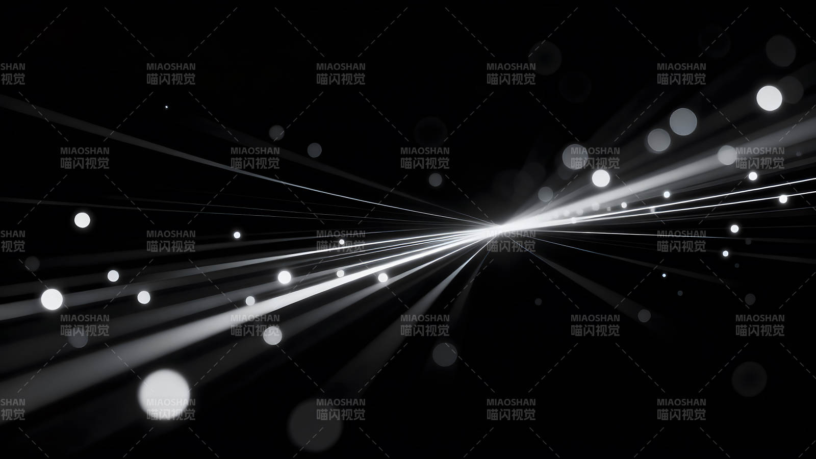 光线和圆点在黑色背景上图片