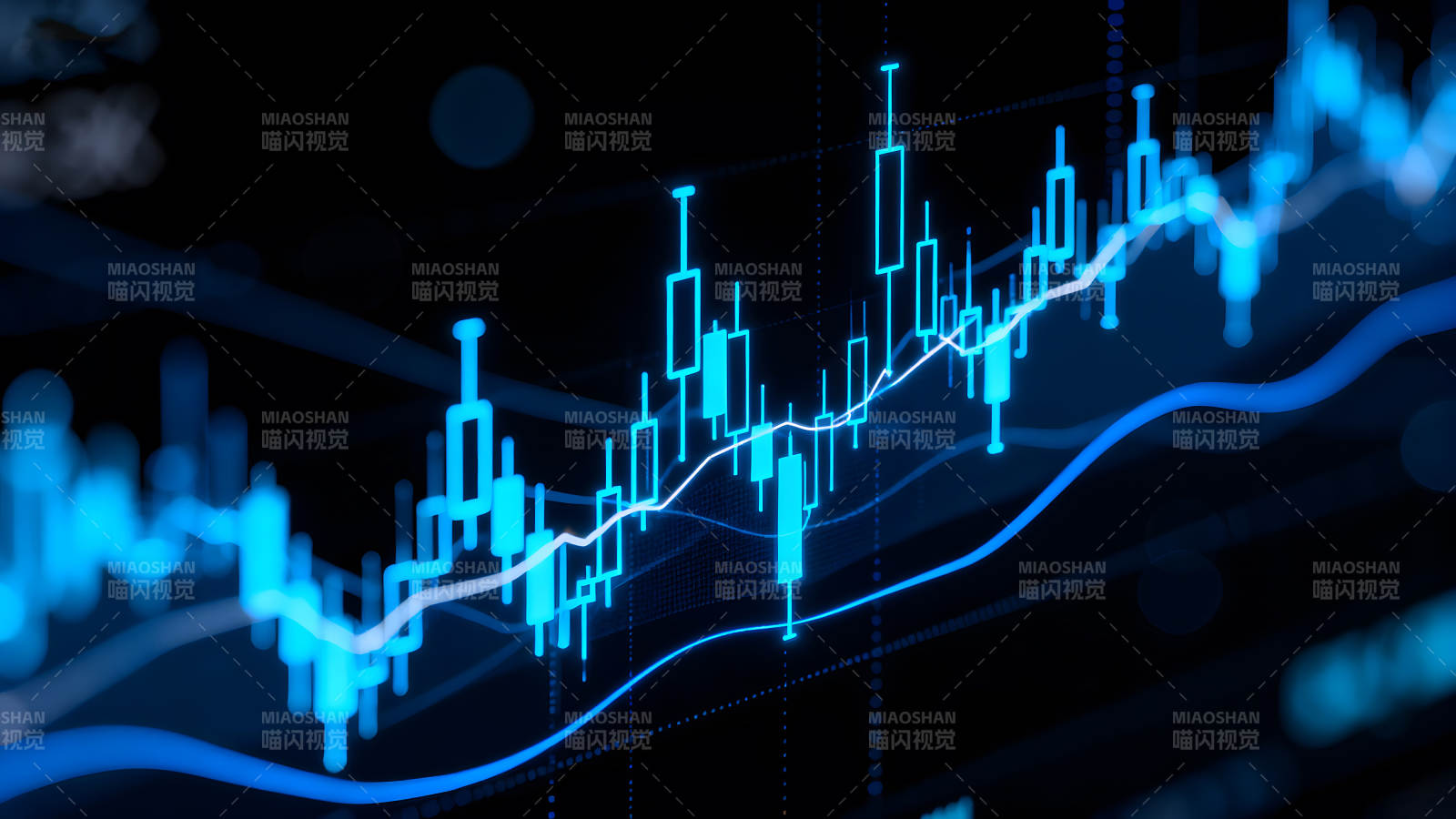 股市交易数据可视化图像图片