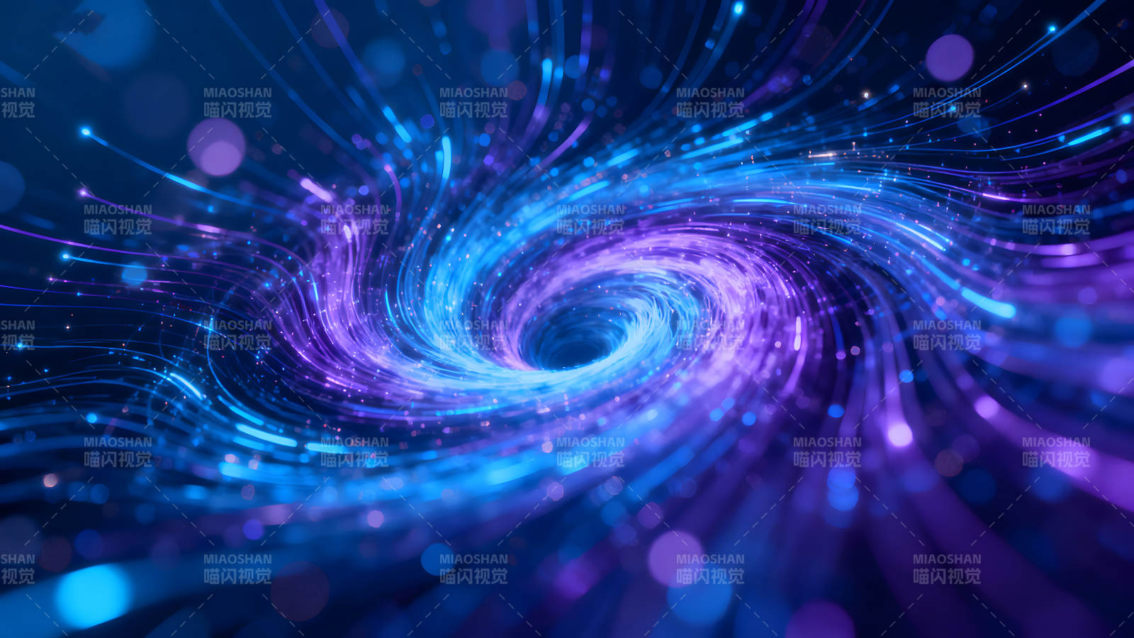 光线漩涡蓝色紫色特效图片