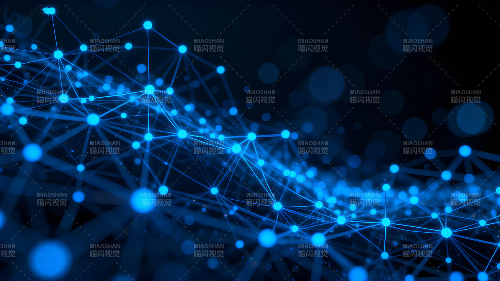 蓝色网络科技视觉效果图片