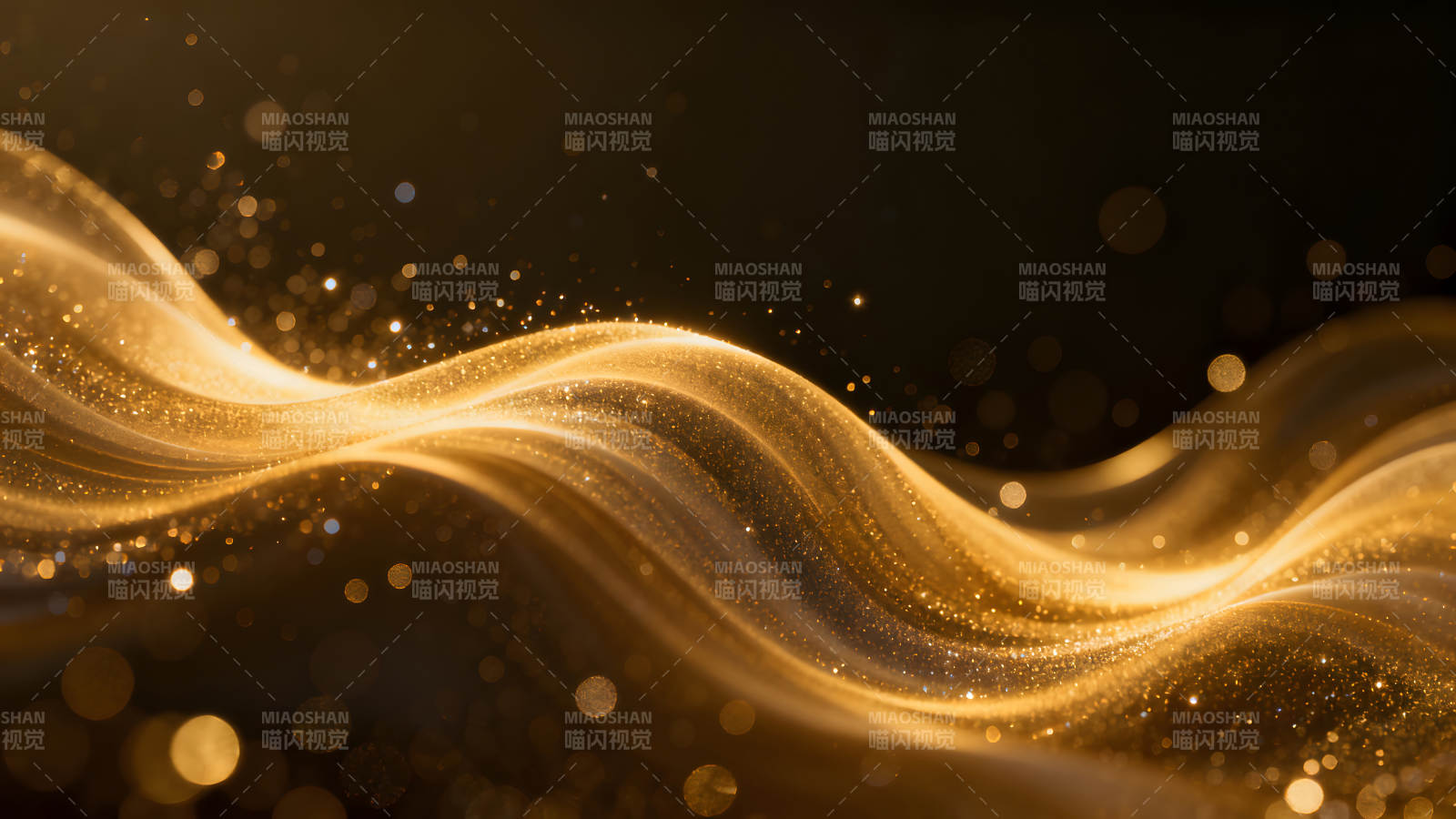 金色光线流动梦幻背景图片