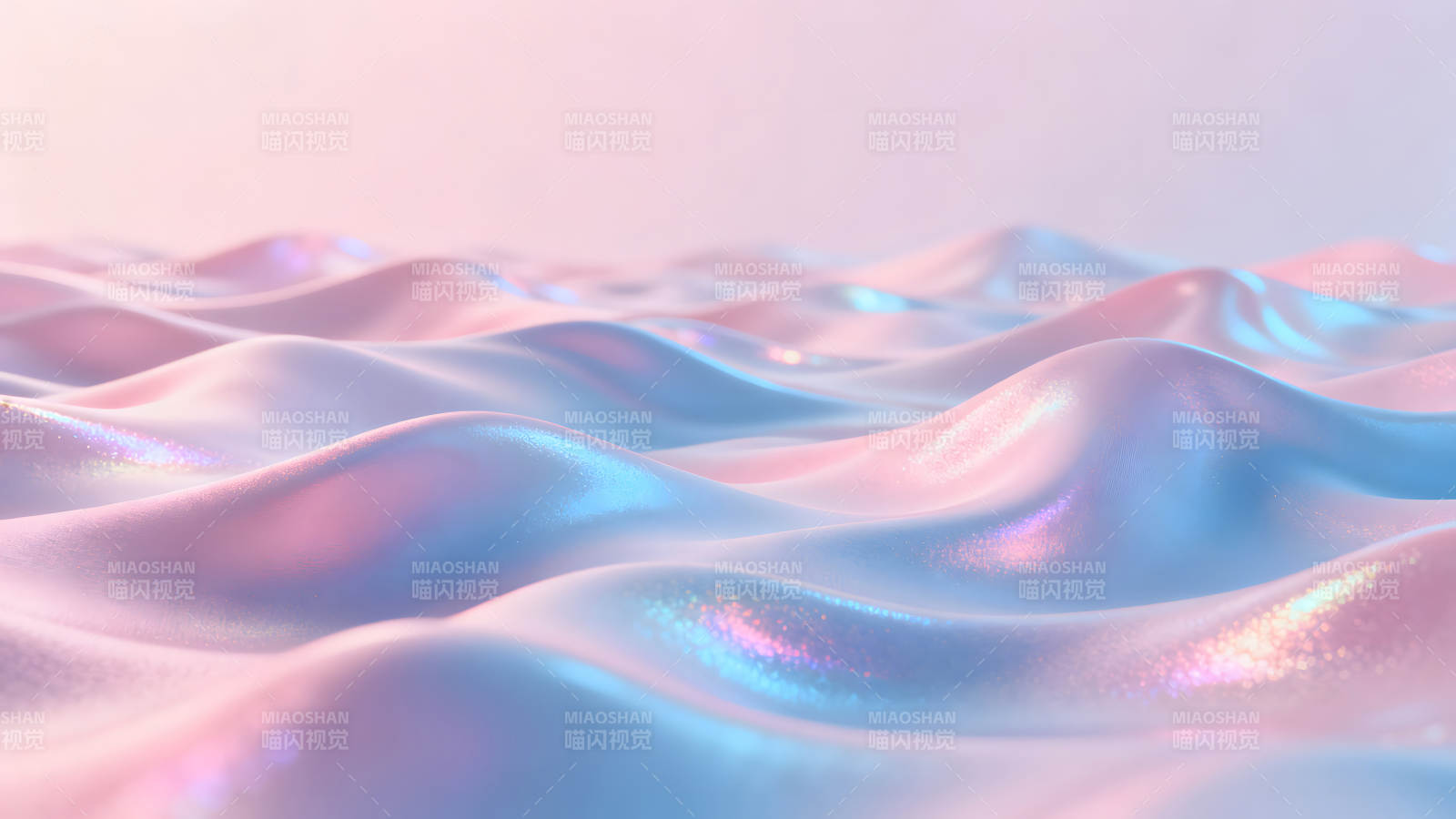 梦幻色彩的柔美波浪图片