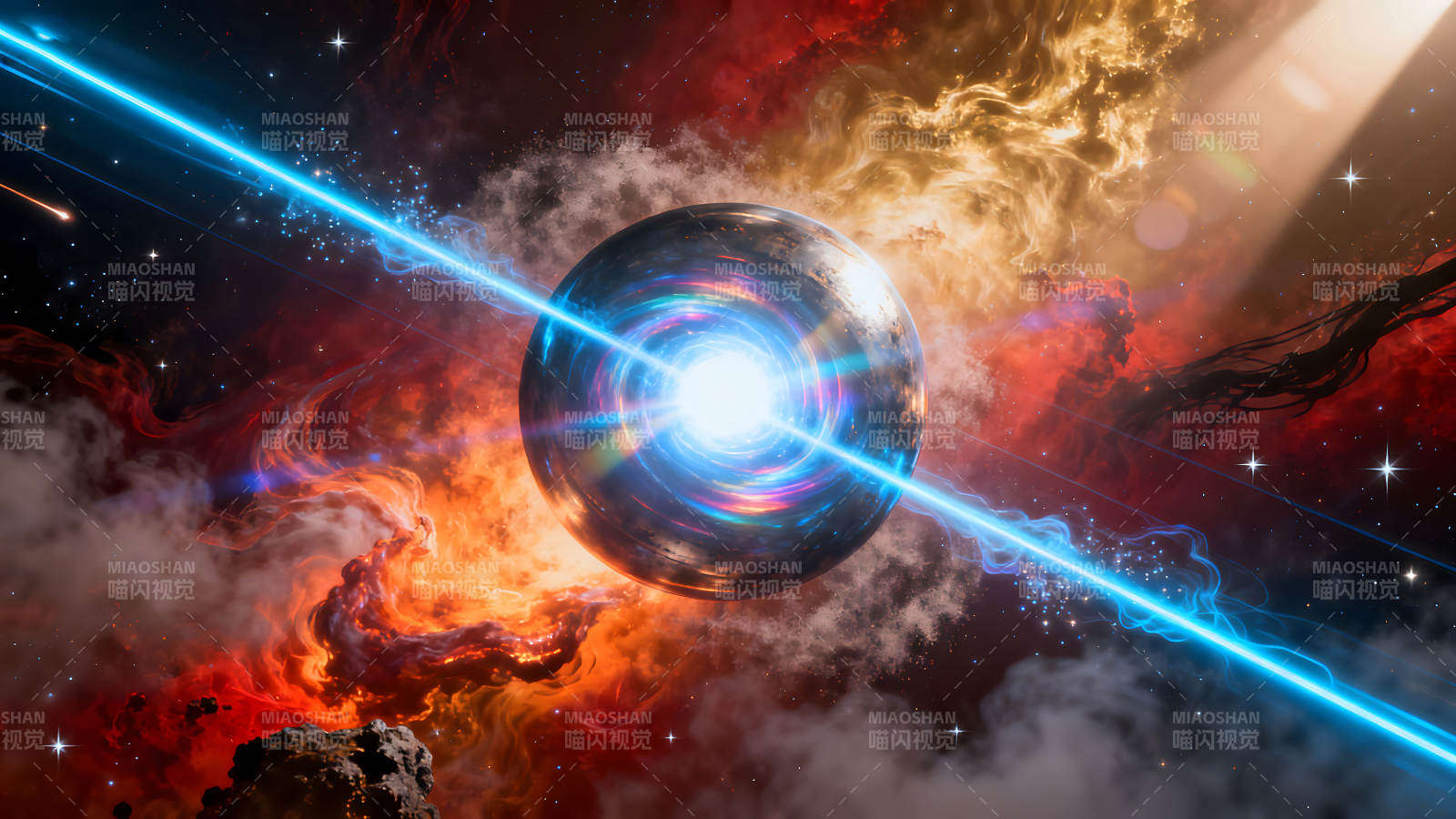 宇宙能量爆发奇观图片