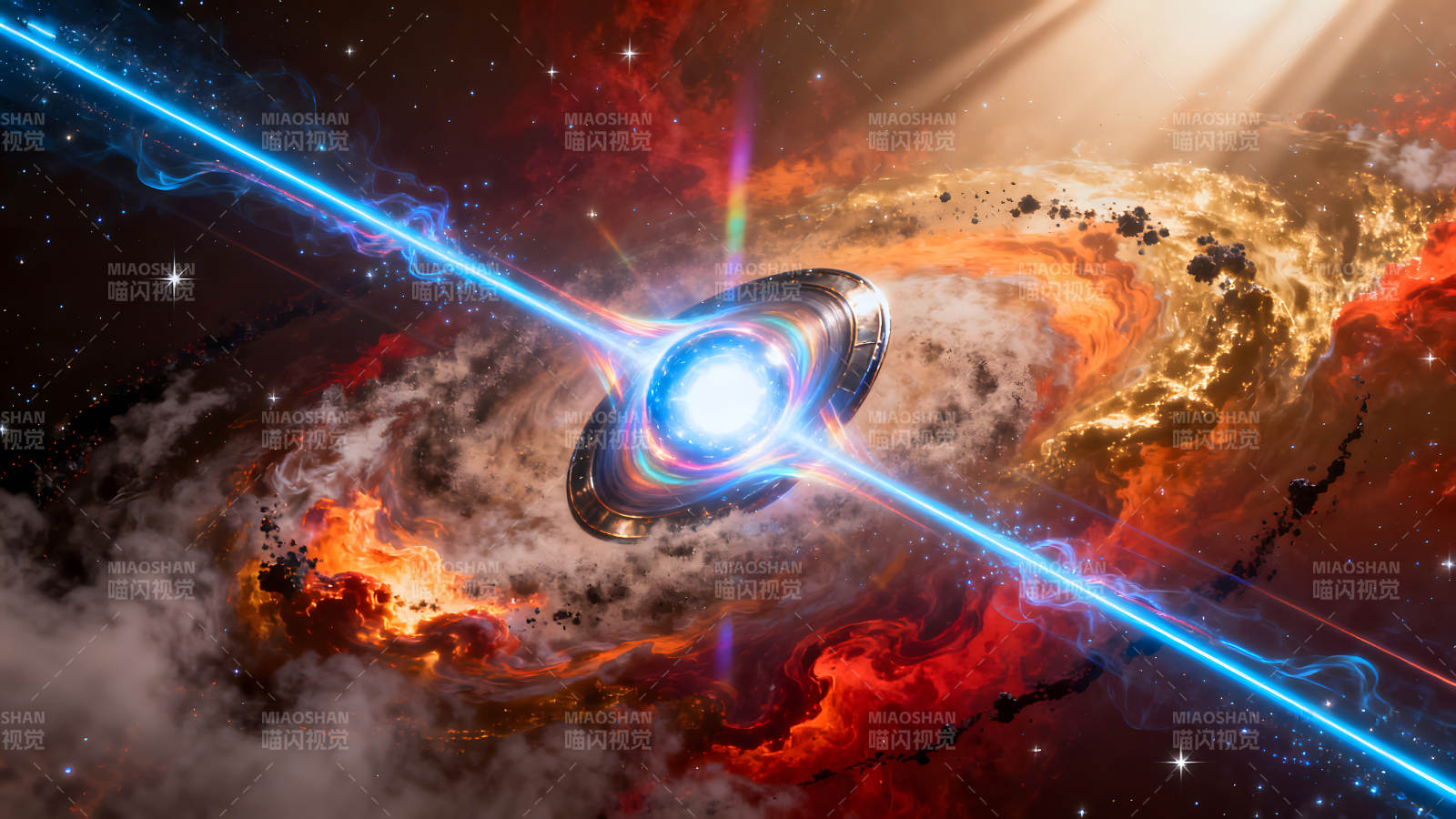 星际能量爆发宇宙奇观图片