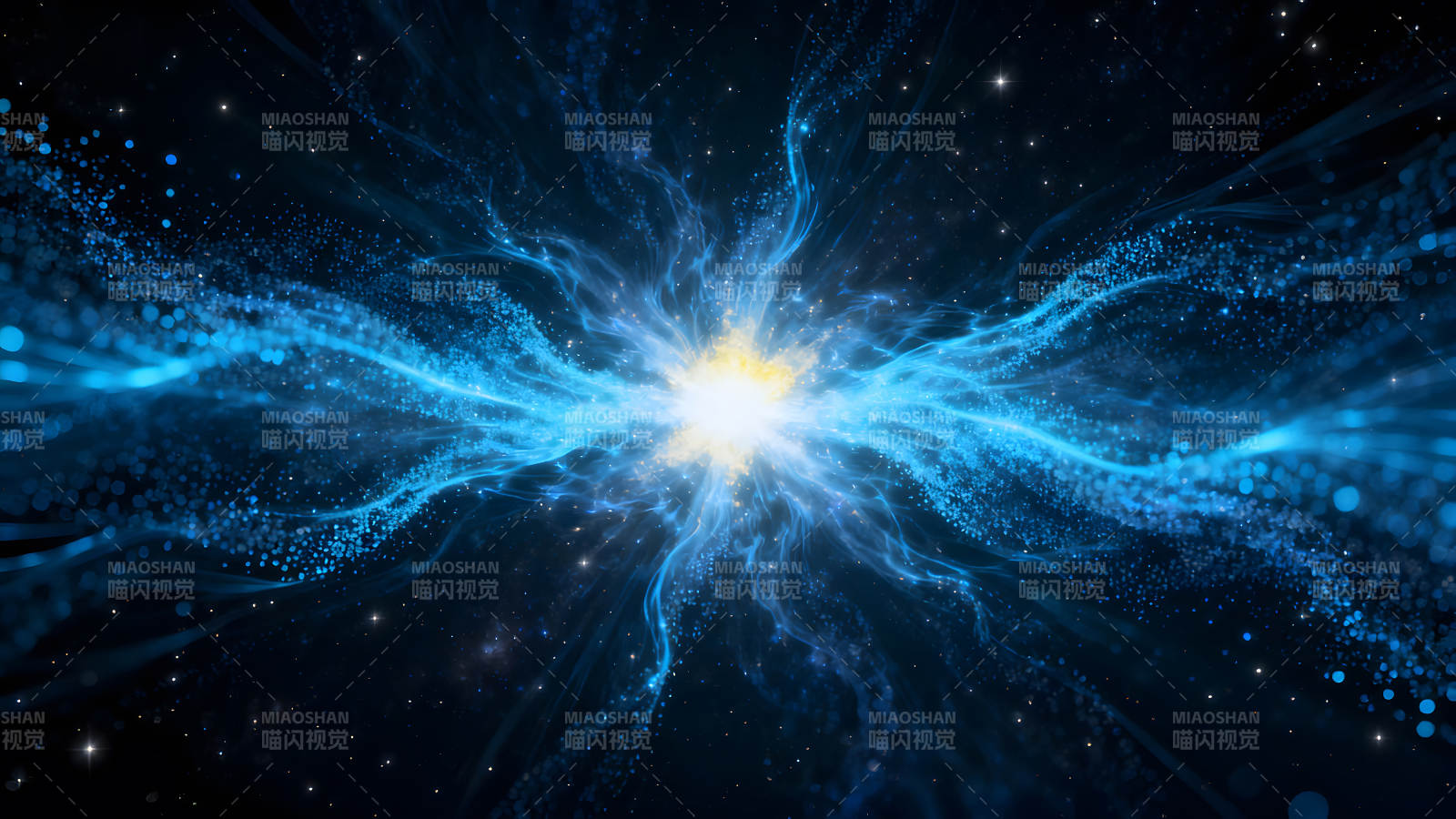 宇宙能量爆发耀眼的光芒与星辰图片