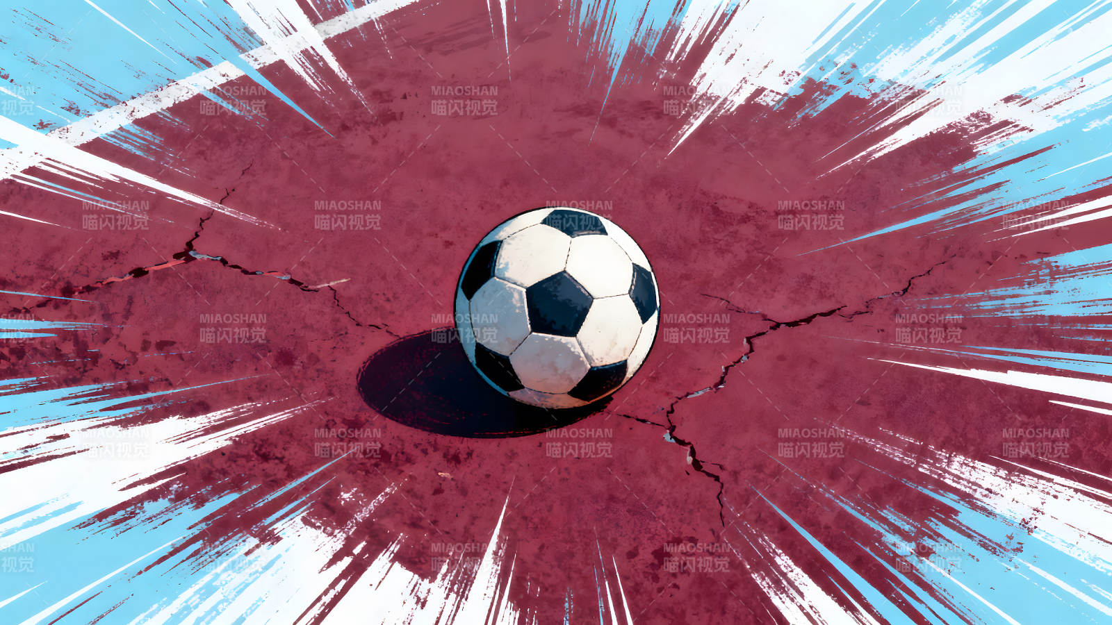 足球撞击地面产生冲击波图片