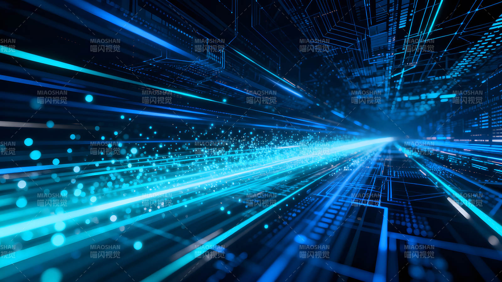 未来科技感蓝光通道图片